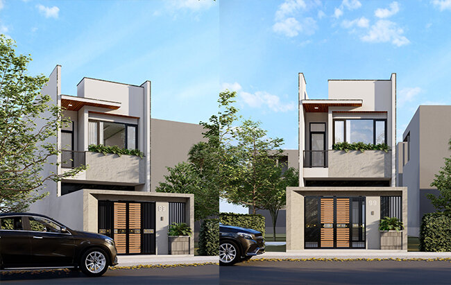 Thiết Kế Nhà Phố 2 Tầng Tại Đà Nẵng